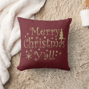 Modern Simple Merry Christmas party Cushion