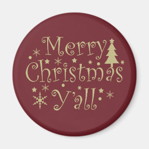 Modern Simple Merry Christmas party Magnet