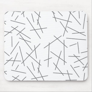 Modern, simple, messy graphic line pattern mouse mat