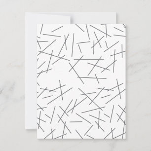 Modern, simple, messy, trendy graphic line pattern card