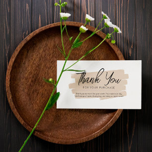 Modern Simple Mini Thank You Business Cards