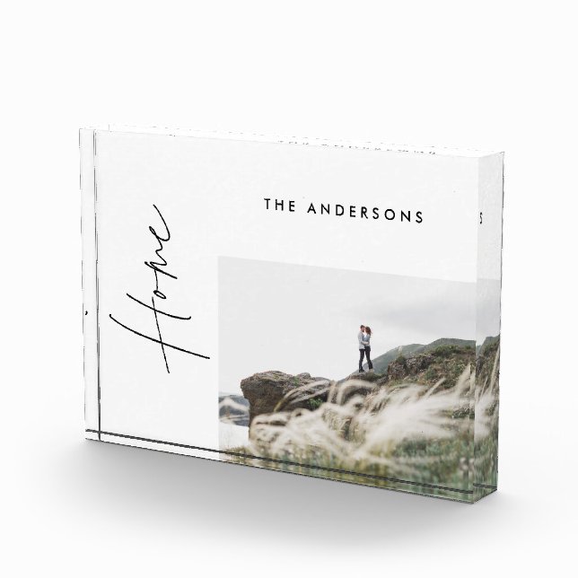 modern simple minimal black home photo family gift (Right)