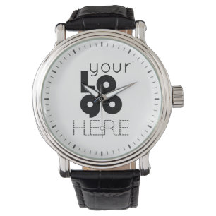 Modern Simple Minimal Custom Business Logo Wrist Watch