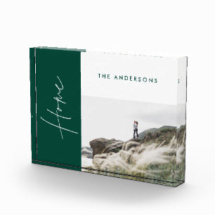 modern simple minimal green home photo family gift