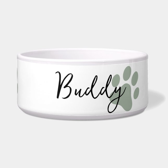 Modern simple minimal paw print personlaized (Front)
