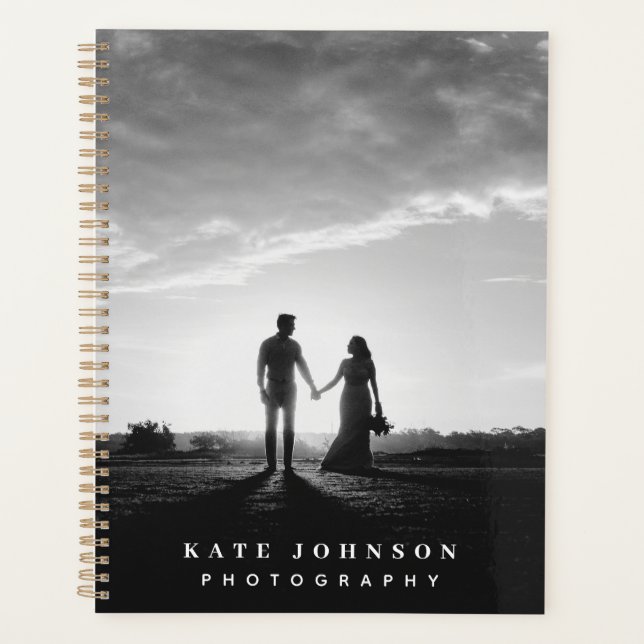 Modern Simple Minimal Photo Photographer Business Planner (Front)