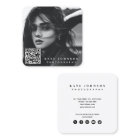 Modern Simple Minimal Photo QR Code Social Media