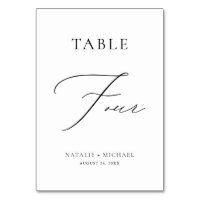  Modern Simple Minimal Table Four Luxury Wedding