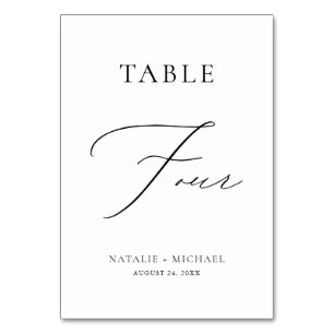  Modern Simple Minimal Table Four Luxury Wedding Number