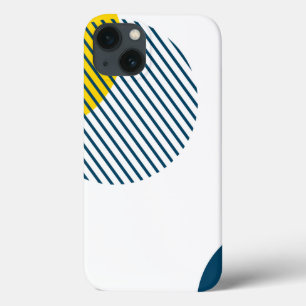 Modern, simple, minimal, trendy urban abstract art iPhone 13 case