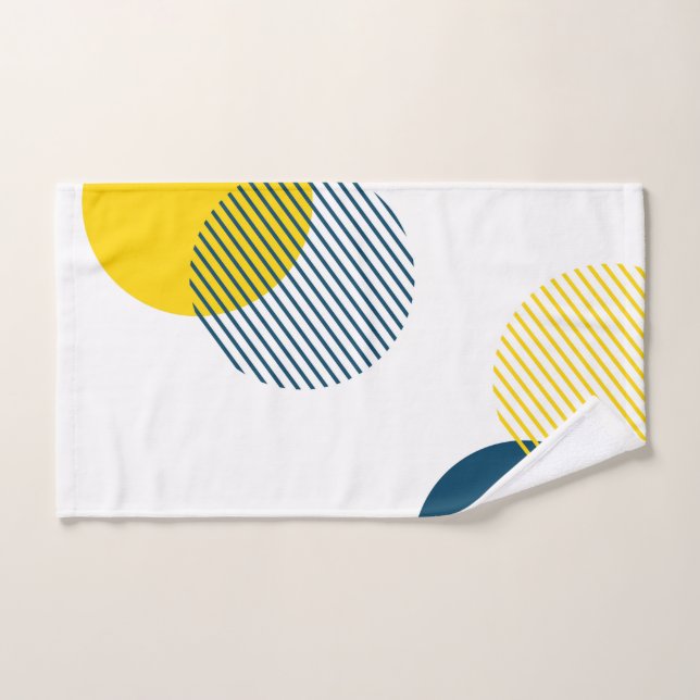 Modern, simple, minimal, trendy urban abstract art hand towel (Hand Towel)