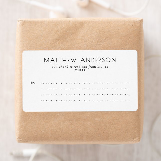 Modern Simple Minimalist Business Mailing Shipping (Insitu)