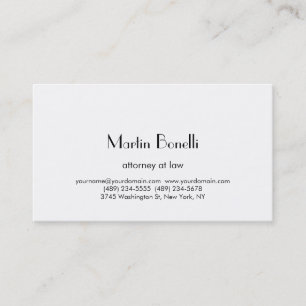 Modern Simple Minimalist Calligraphy Business Card