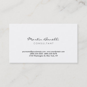 Modern Simple Minimalist Chic Business Card