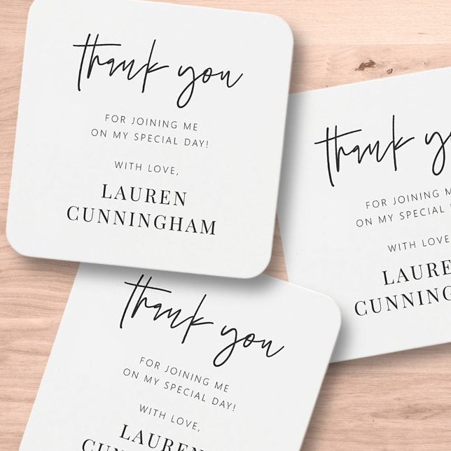 Modern Simple Minimalist Chic Thank You (Creator Uploaded)