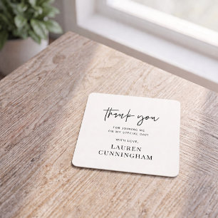 Modern Simple Minimalist Chic Thank You Card