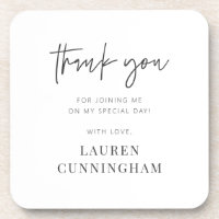 Modern Simple Minimalist Chic Thank You