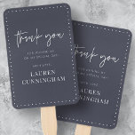 Modern Simple Minimalist Chic Thank You Hand Fan<br><div class="desc">Design is composed of modern chic typography with sans serif and serif font.</div>