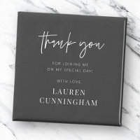 Modern Simple Minimalist Chic Thank You