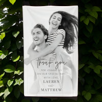 Modern Simple Minimalist Chic Wedding Thank You