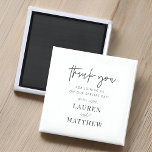 Modern Simple Minimalist Chic Wedding Thank You Magnet<br><div class="desc">Design is composed of modern chic typography with sans serif and serif font.</div>