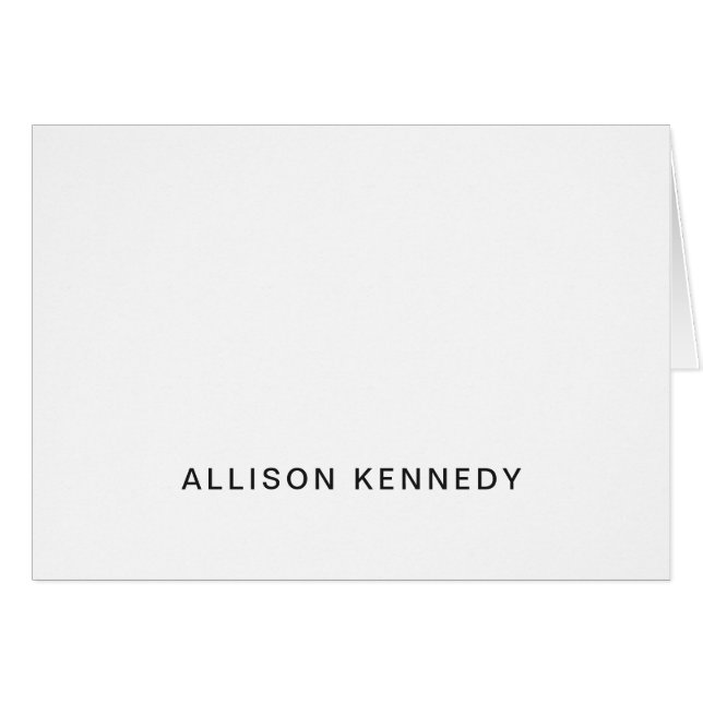 Modern Simple Minimalist Clean Elegant Grey Black (Front Horizontal)