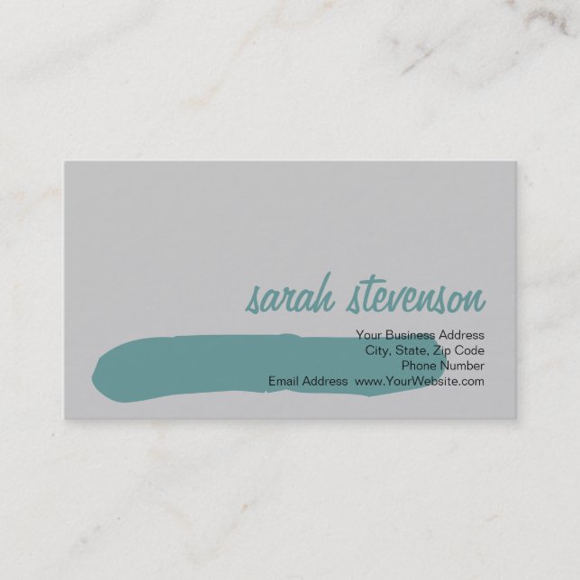 Modern Simple Minimalist Consultant Business Card (Front)