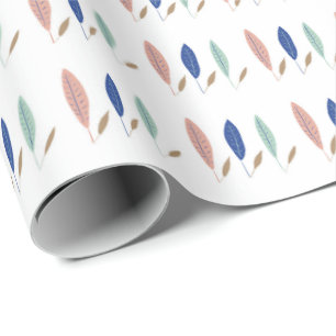 Modern simple minimalist leaves Wrapping Paper