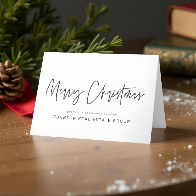 Modern Simple Minimalist Playful Typography Holiday Card (Creator Uploaded)