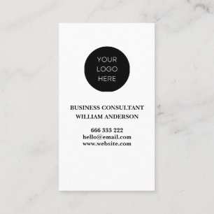Modern Simple Minimalist Professional Logo Photo Business Card