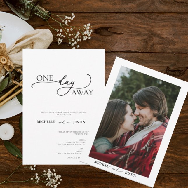  Modern Simple Minimalist Rehearsal Dinner  Invita Invitation (Creator Uploaded)