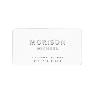 Modern simple minimalist typography  white label