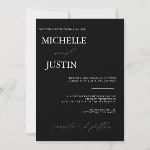  Modern Simple Minimalist Wedding   Invitation