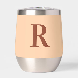 Modern Simple Monogram Beige