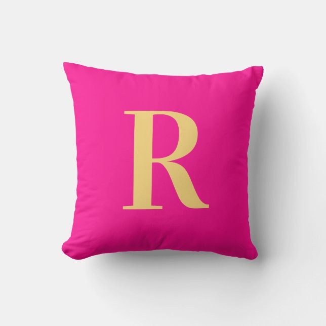 Modern Simple Monogram  Cushion (Front)