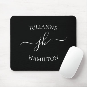 Modern Simple Monogram Mouse Mat