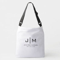 Modern Simple Monogram Wedding Couple Large