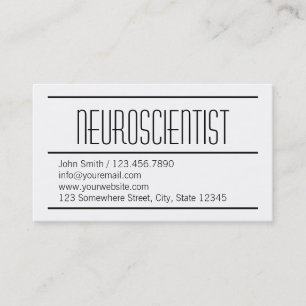 Modern Simple Neuroscience Business Card