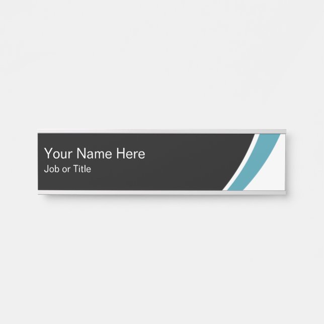 Modern Simple Office Executive Door Sign (Front)