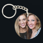 Modern Simple Personalised Best Friend Photo Key Ring<br><div class="desc">Makes such a great gift for your BFF. Buy one for your friend and one for yourself. On on side is the quote,  "Side by Side or Miles Apart,  Best Friends are always Close at Heart" and your names.,  and on the other is your photo</div>