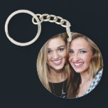 Modern Simple Personalised Best Friend Photo Key Ring<br><div class="desc">Makes such a great gift for your BFF. Buy one for your friend and one for yourself. On on side is the quote,  "Side by Side or Miles Apart,  Best Friends are always Close at Heart" and your names.,  and on the other is your photo</div>