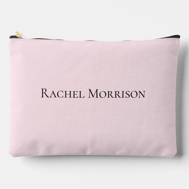 Modern Simple Personalised Name Accessory Pouch (Front)