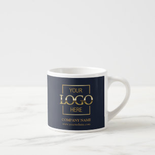 Modern Simple Personalized Company Branding Logo Espresso Cup