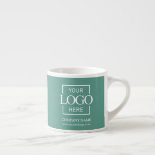 Modern Simple Personalized Company Branding Logo Espresso Cup