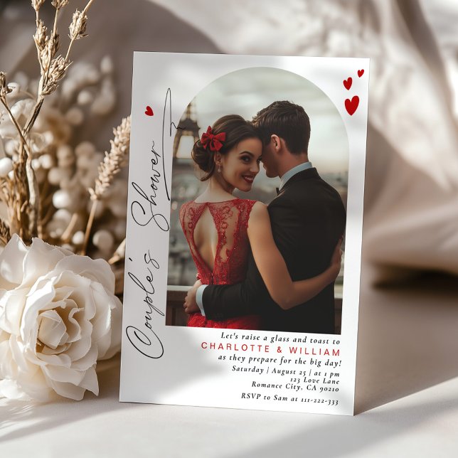 Modern simple photo Couples Shower Invitation (Creator Uploaded)