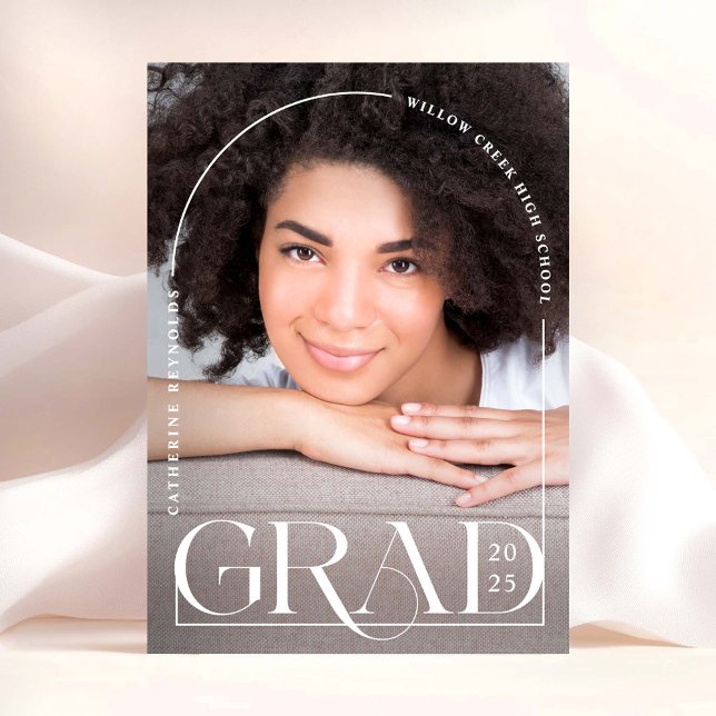 Modern Simple Photo Graduation Announcement (Creator Uploaded)