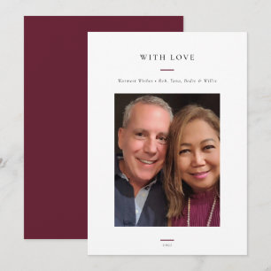 Modern Simple Photo Holiday Card