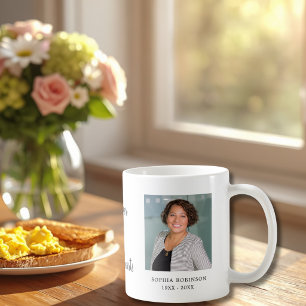 Modern Simple Photo Memorial Keepsake Coffee Mug