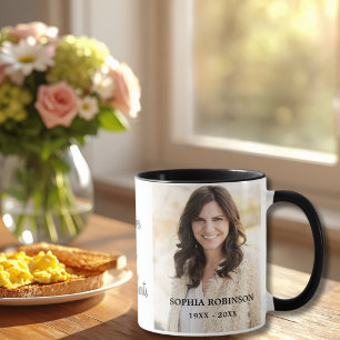 Modern Simple Photo Memorial Keepsake Coffee Mug