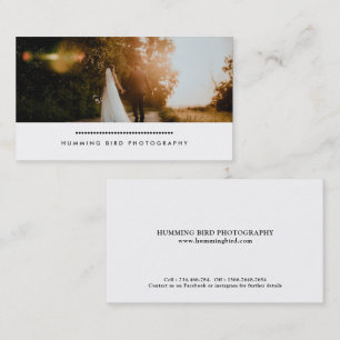 Modern Simple   Photo Photography Business Card